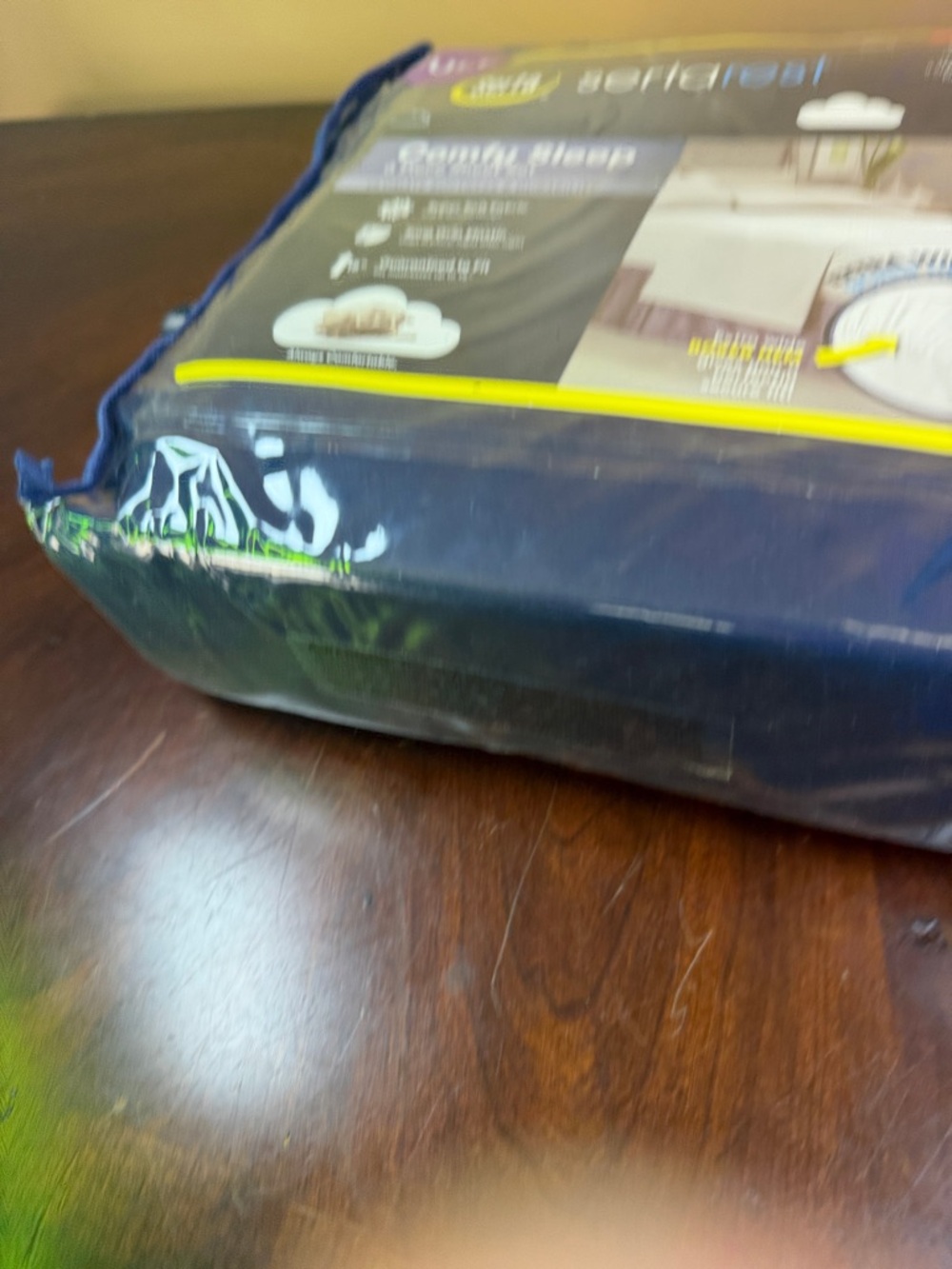 Serta Comfy Sleep 6-Piece Sheet Set — Navy Blue Full - Picture 6 of 6